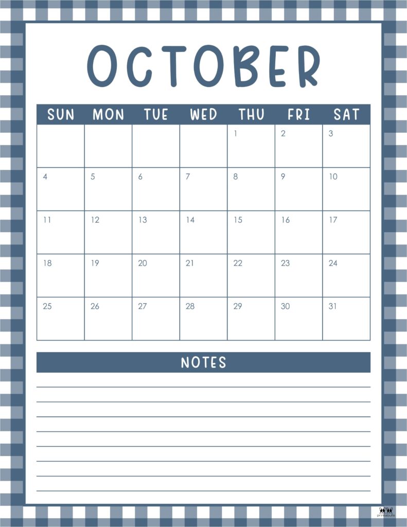 October 2026 Calendars - 123 FREE Printables 165 Printable-October-2026-Calendar-Style-69