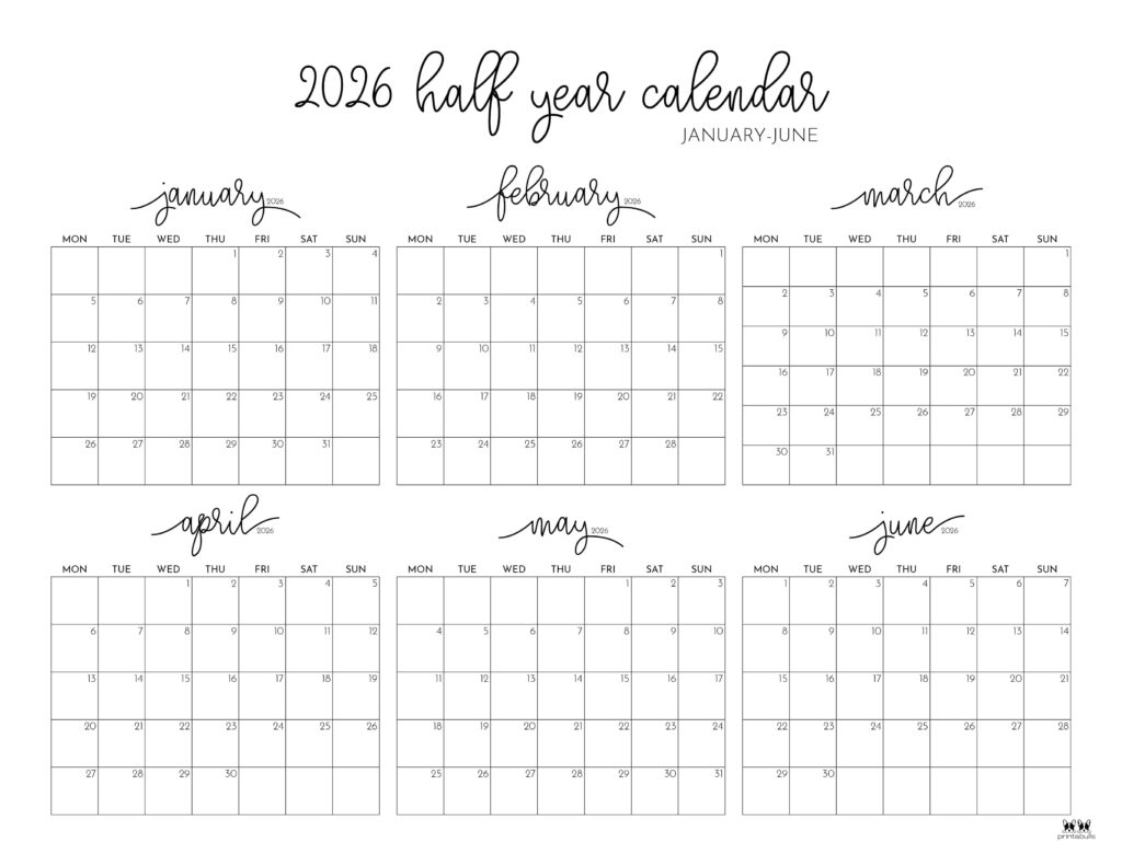 Printable-Six-Month-January-June-2026-Calendars-26-L