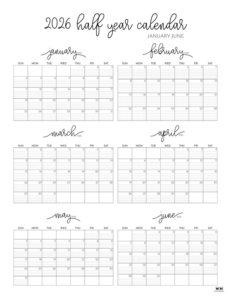 Printable-Six-Month-January-June-2026-Calendars-51-P