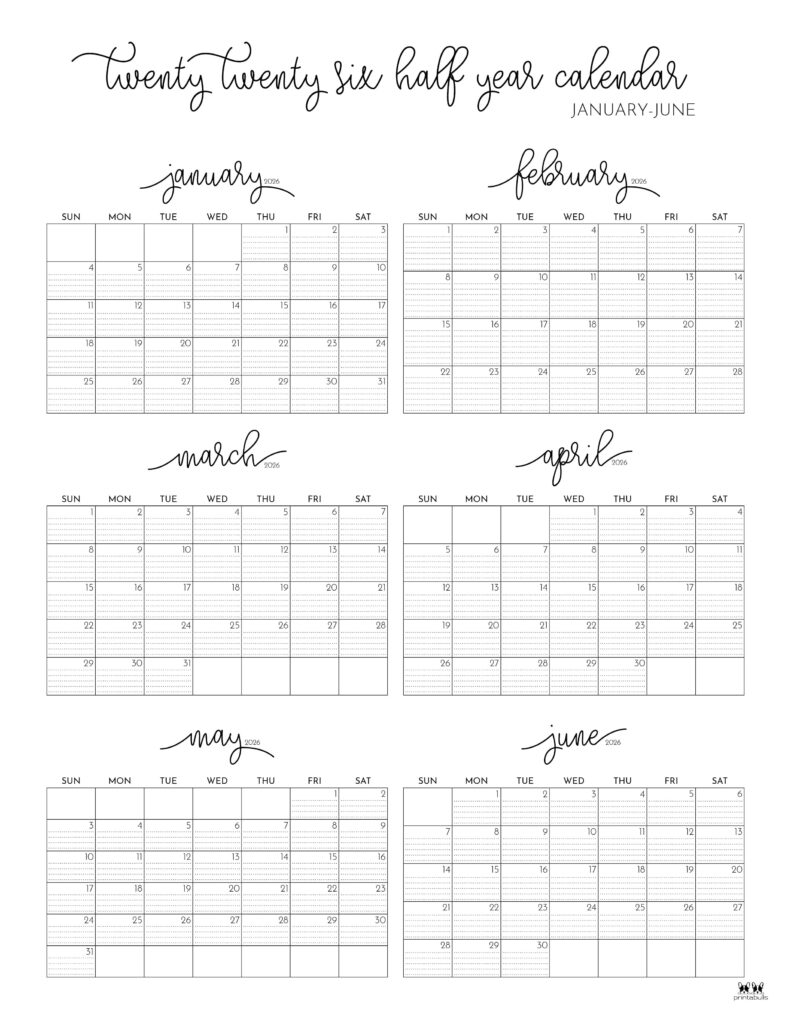 Printable-Six-Month-January-June-2026-Calendars-51-P-SO