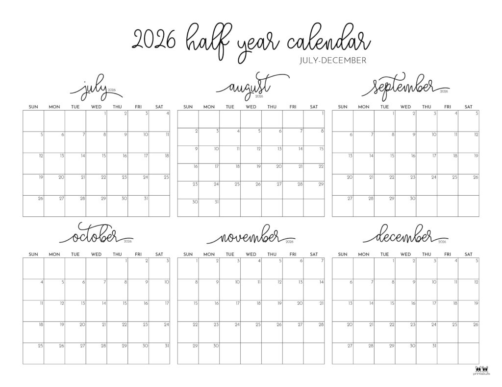 Printable-Six-Month-July-December-2026-Calendars-1-L