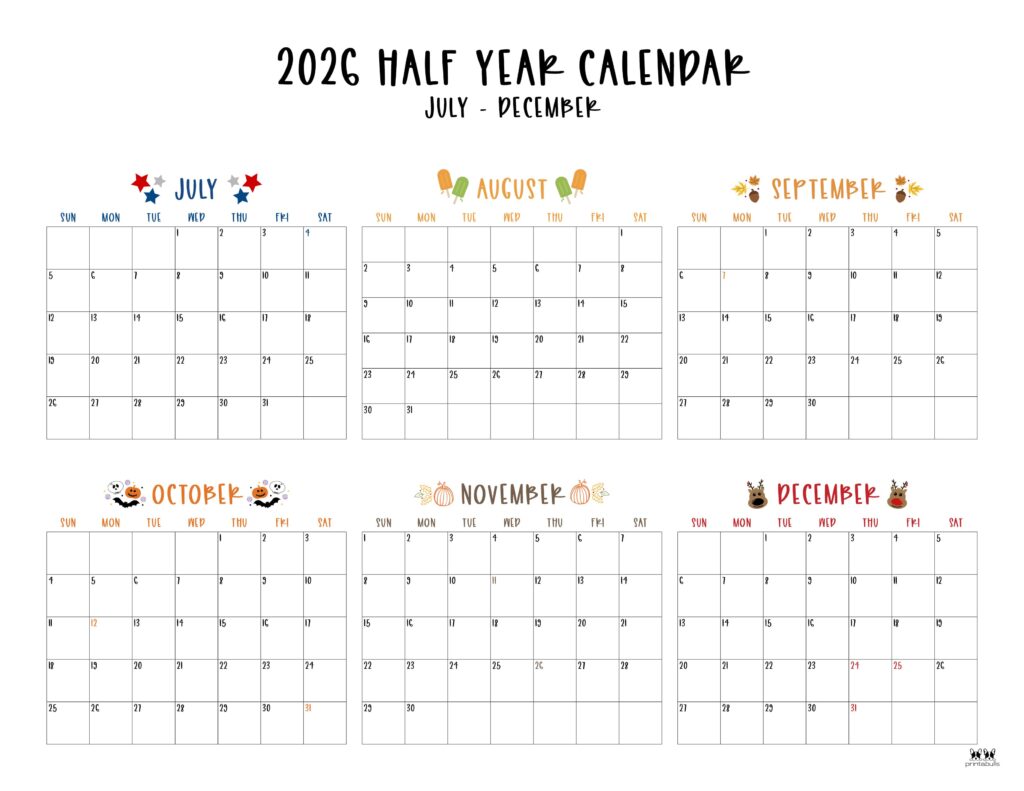 Printable-Six-Month-July-December-2026-Calendars-10-L