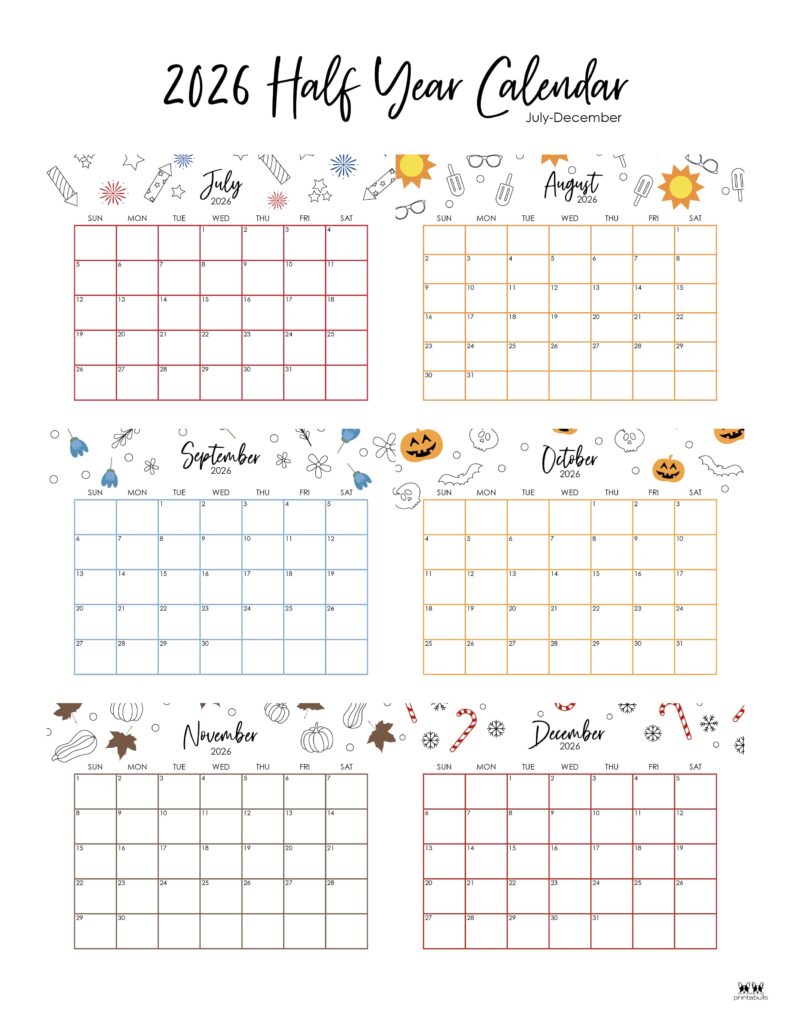 Printable-Six-Month-July-December-2026-Calendars-15-P