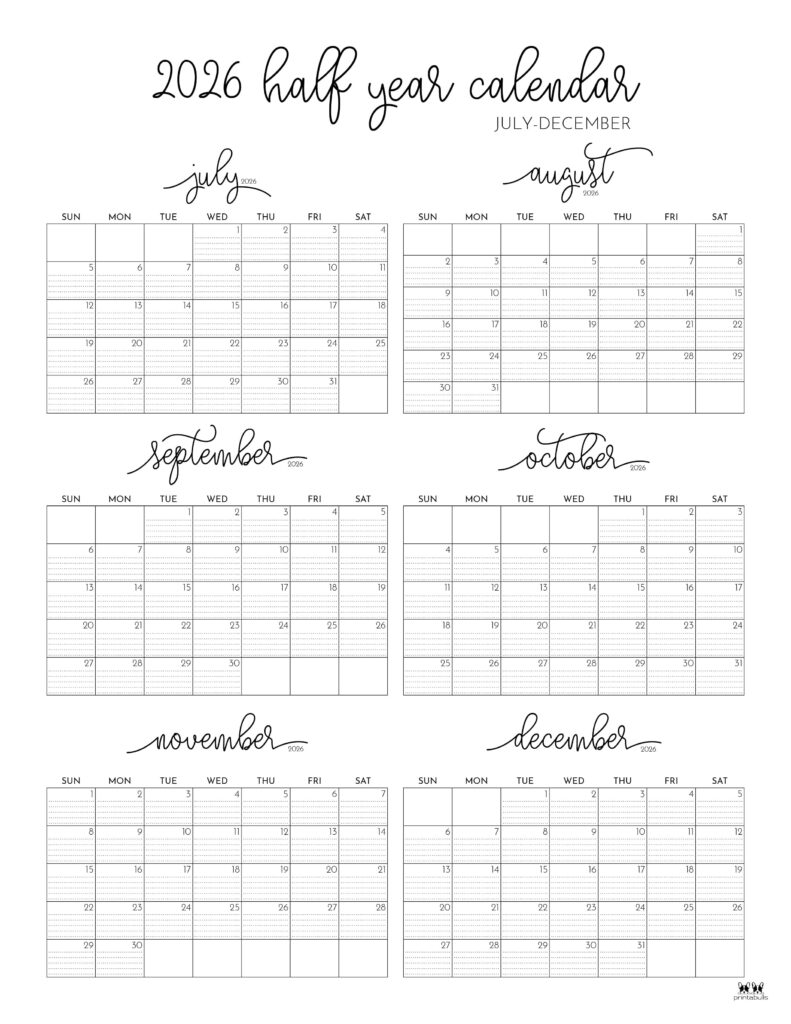 Printable-Six-Month-July-December-2026-Calendars-51-P