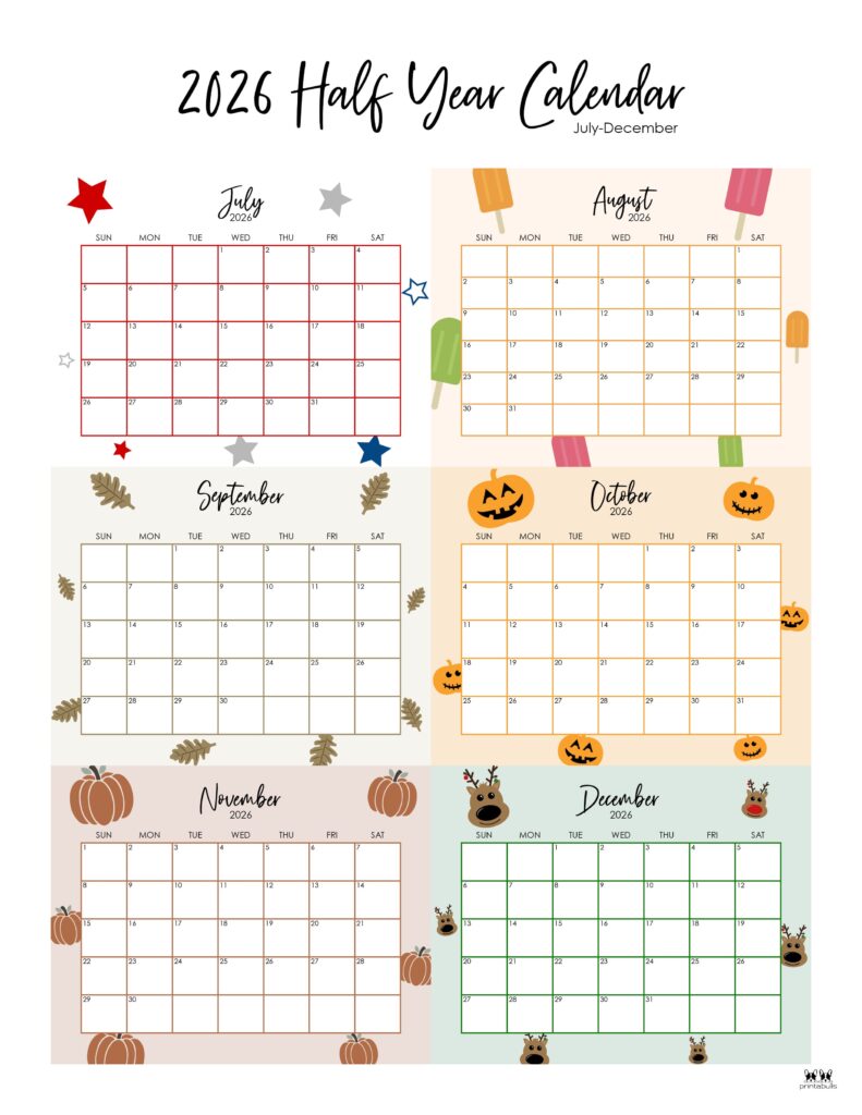 Printable-Six-Month-July-December-2026-Calendars-8-P