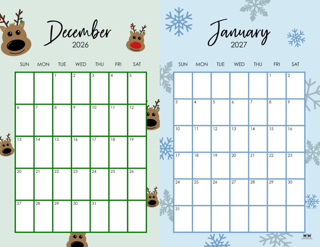 Printable-Two-Month-December-2026-January-2027-Calendars-8