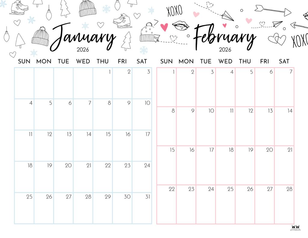 Printable-Two-Month-January-February-2026-Calendars-15