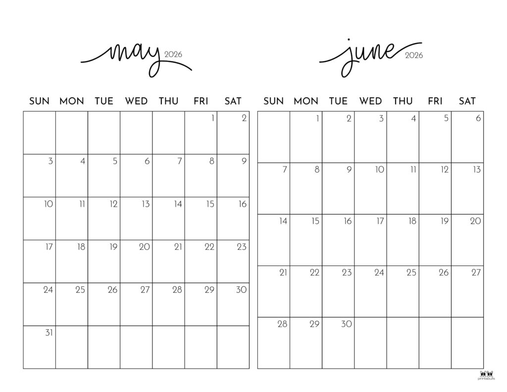 Printable-Two-Month-May-June-2026-Calendars-1
