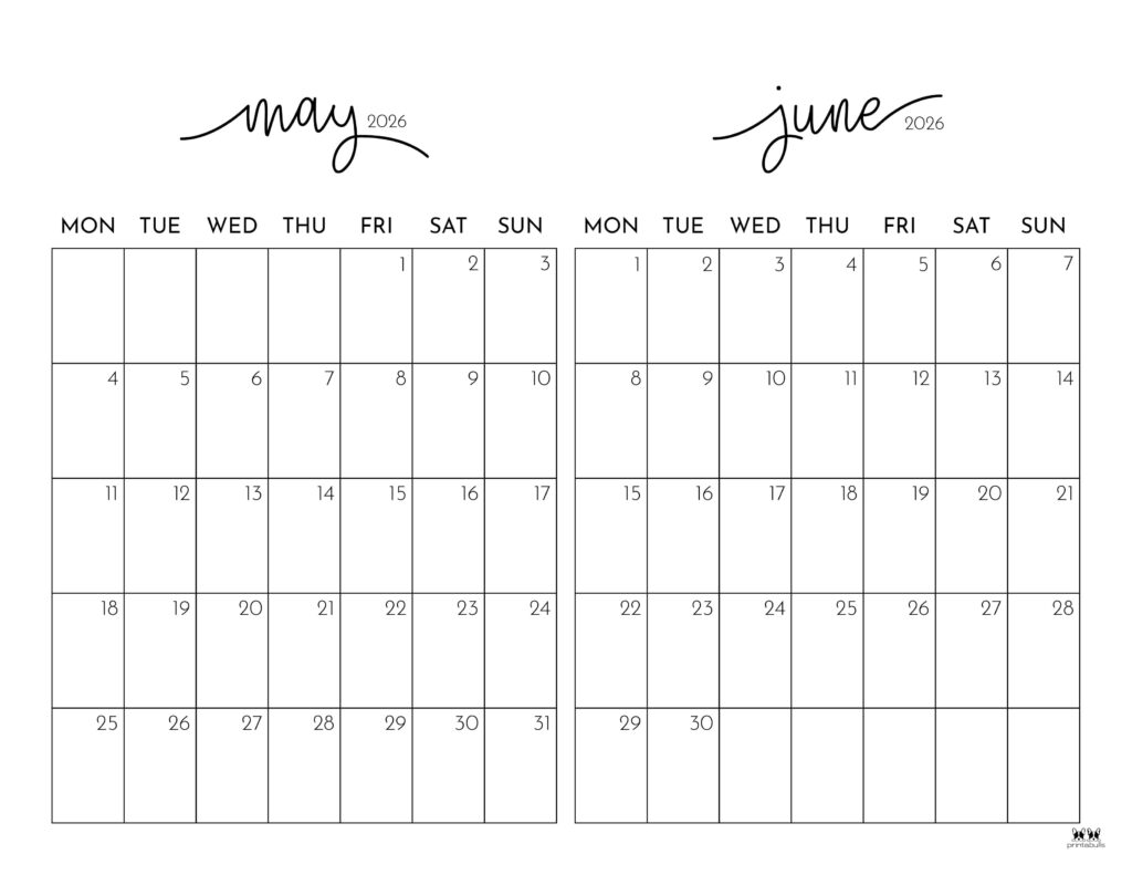 Printable-Two-Month-May-June-2026-Calendars-26