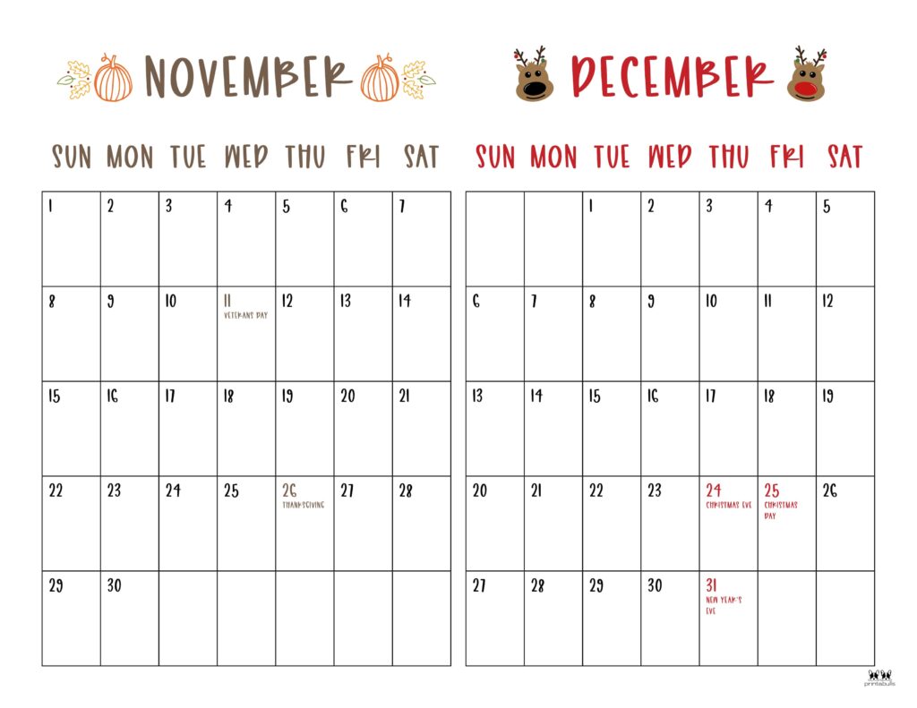 Printable-Two-Month-November-December-2026-Calendars-10