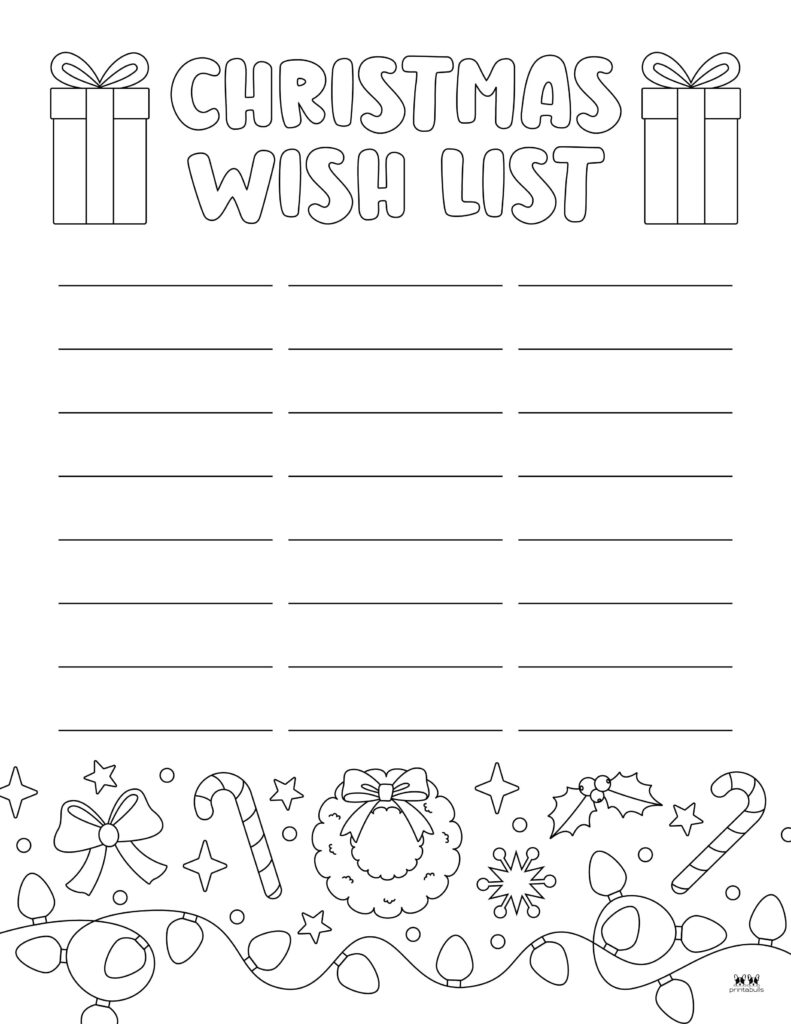 Printable Christmas Lists-List 31