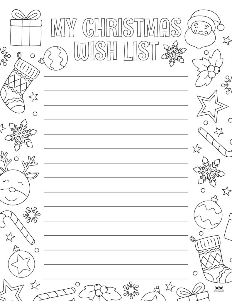 Printable Christmas Lists-List 32