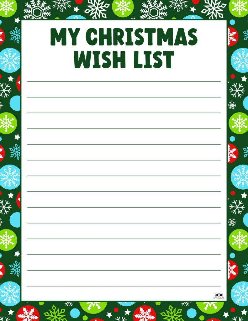 Printable Christmas Lists-List 38