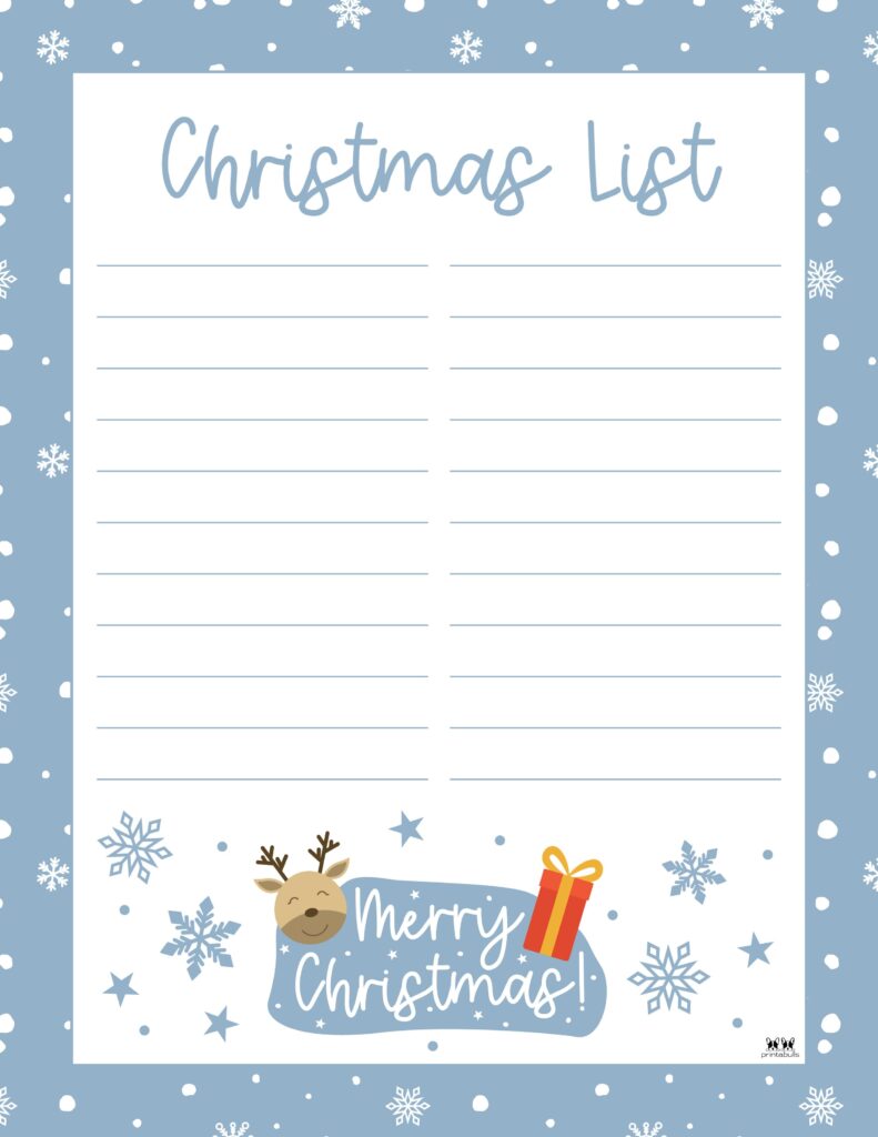 Printable Christmas Lists-List 39