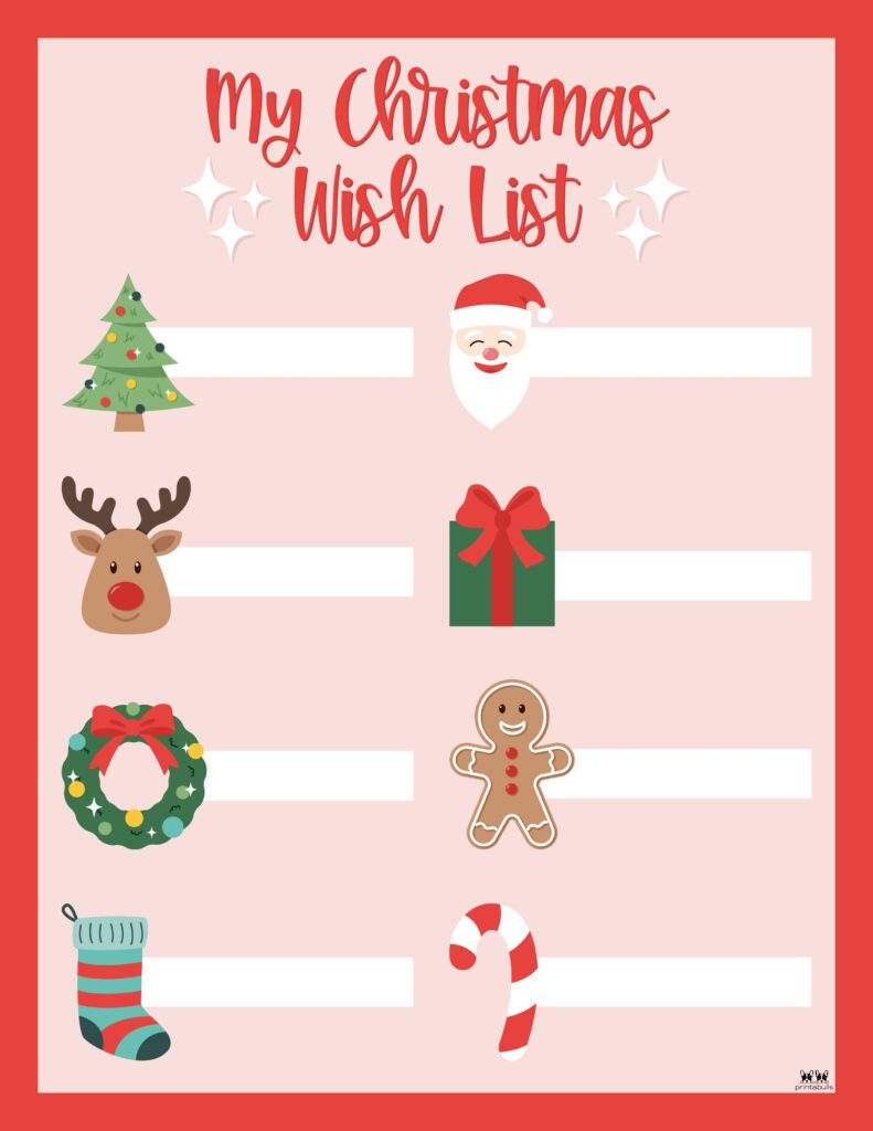 Printable Christmas Lists-List 42