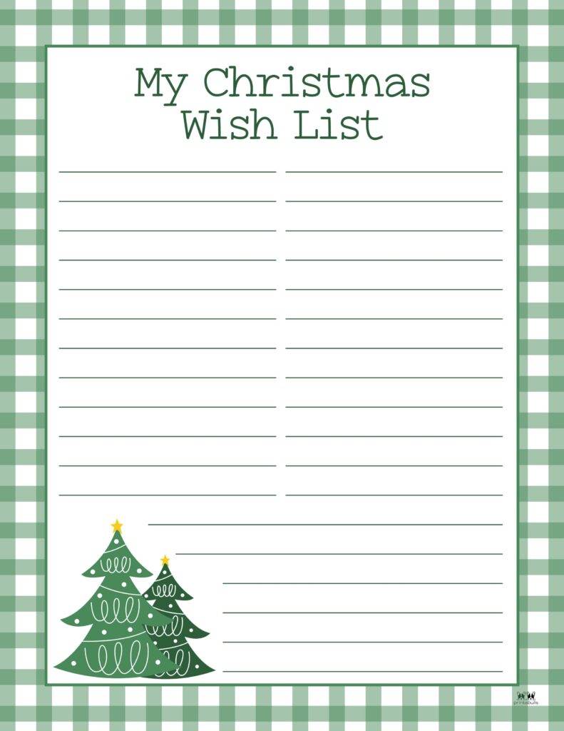Printable Christmas Lists-List 43