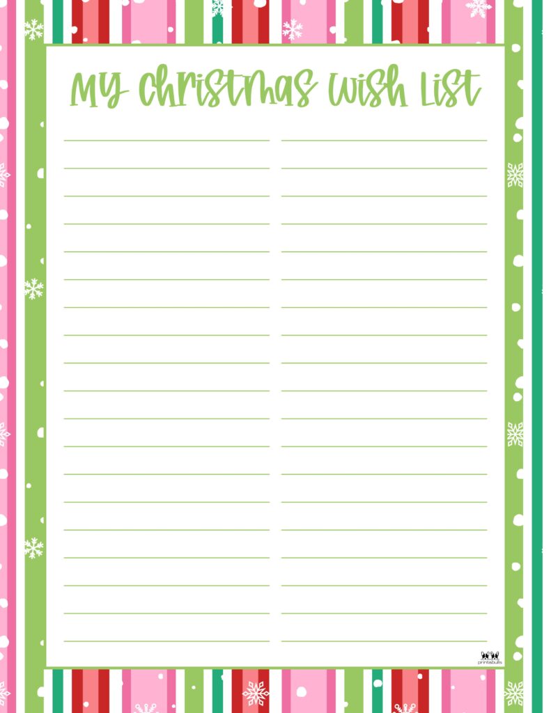 Printable Christmas Lists-List 49