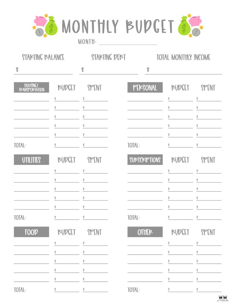 Monthly Budget Template-Page 3-10-CPP