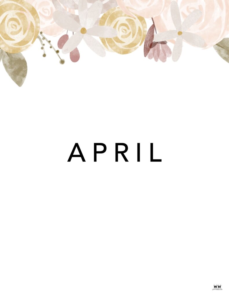 Companion Planner Monthly Dividers - 120 Pages 166 Printable-Companion-Planner-Monthly-Divider-April-4-CPP