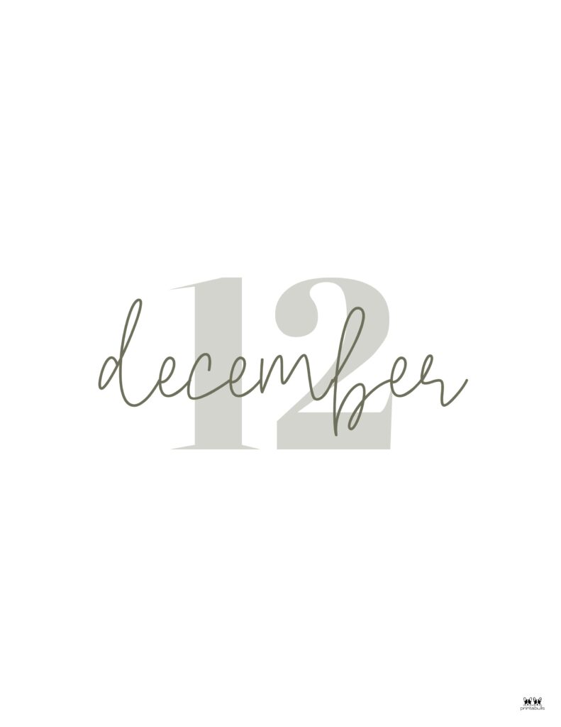 Companion Planner Monthly Dividers - 120 Pages 150 Printable-Companion-Planner-Monthly-Divider-December-2-CPP