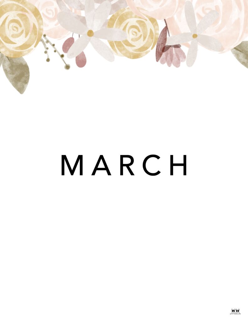 Companion Planner Monthly Dividers - 120 Pages 165 Printable-Companion-Planner-Monthly-Divider-March-4-CPP