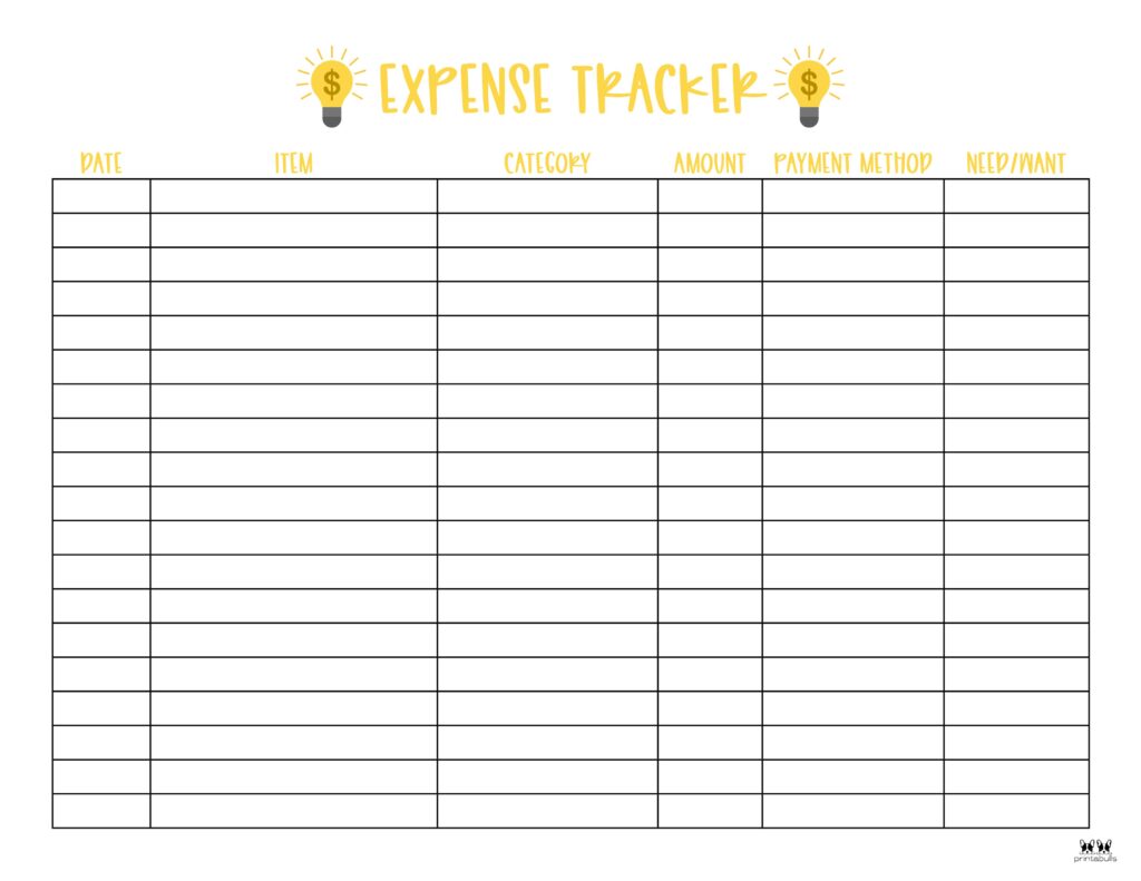 Printable Expense Tracker-Page 6-10-CPP