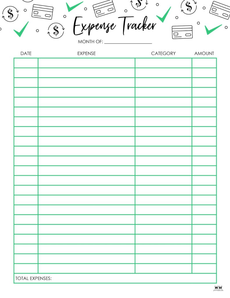 Printable Expense Tracker-Page 7-15-CPP