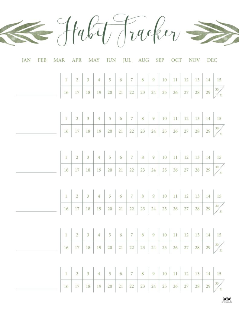 Printable Habit Tracker-Tracker 2-3-CPP