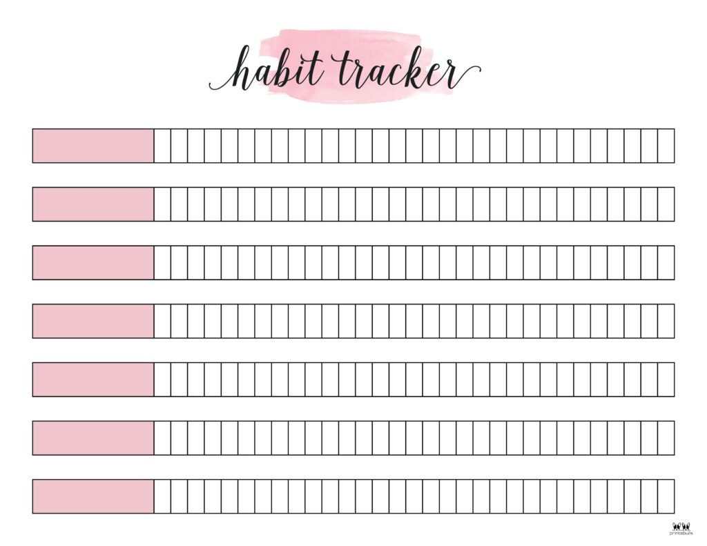 Printable Habit Tracker-Tracker 4-5-CPP