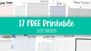 Sleep Trackers - 17 FREE Printables | Printabulls