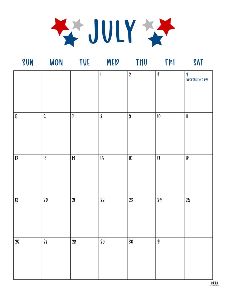How To Find The Perfect Printable July 2026 Calendar