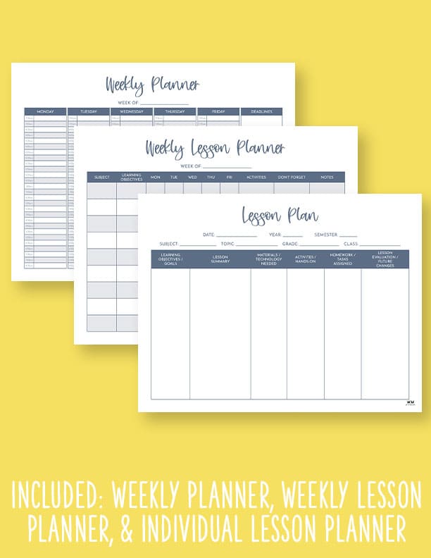 Weekly Teacher & Lesson Planners 22 Weekly-Teacher-And-Lesson-Planner-5