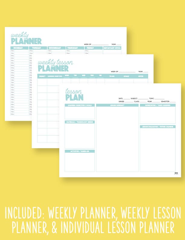 Weekly Teacher & Lesson Planners 23 Weekly-Teacher-And-Lesson-Planner-6