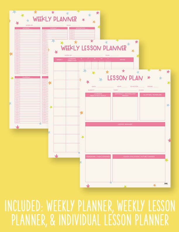 Weekly Teacher & Lesson Planners 26 Weekly-Teacher-And-Lesson-Planner-9