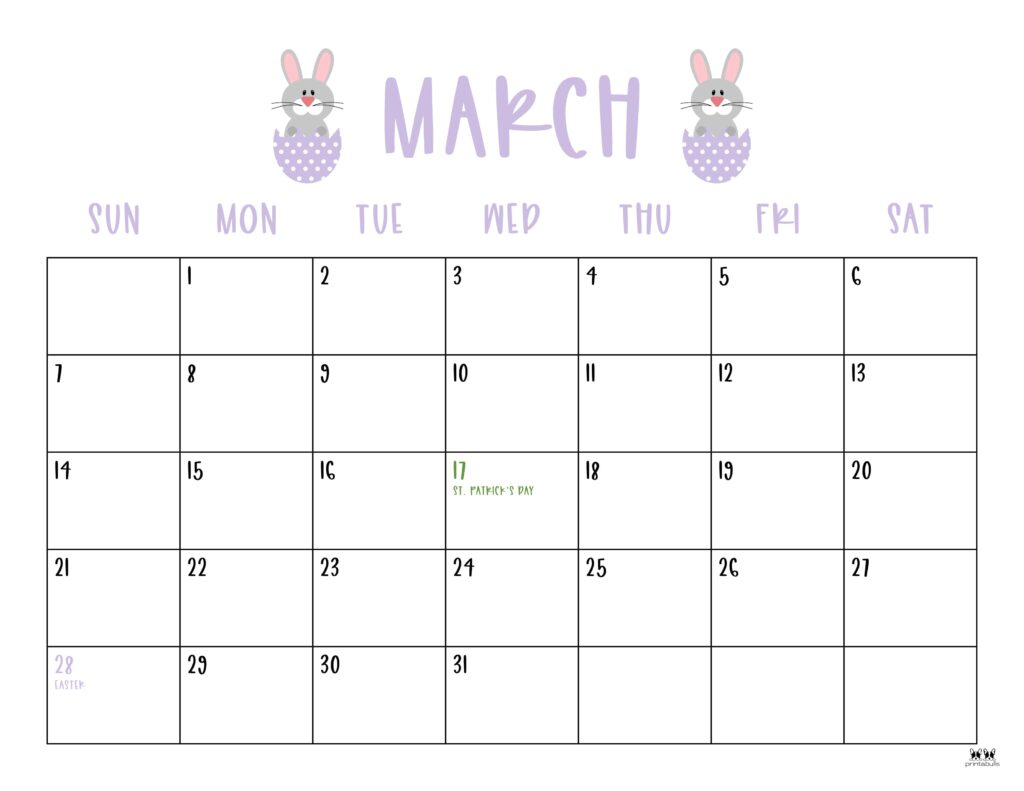 Printable-March-2027-Calendar-Style-10-Easter
