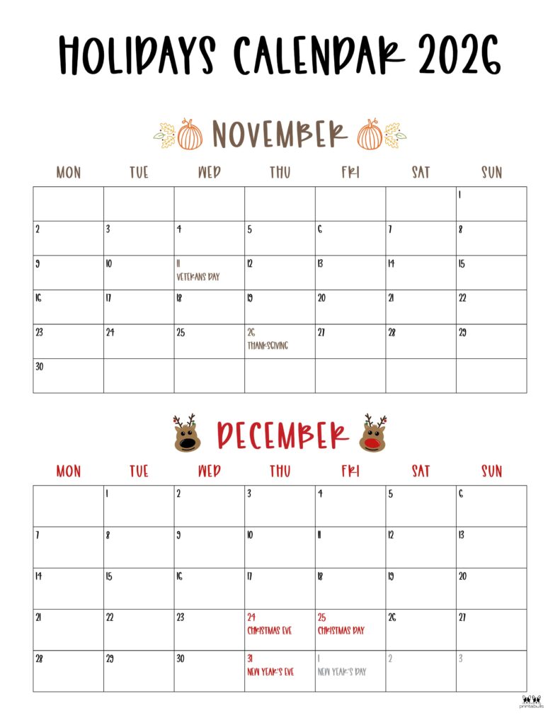 Printable-November-December-2026-Calendars-4M
