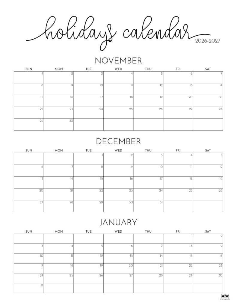 Printable-November-December-2026-January-2027-Calendars-1