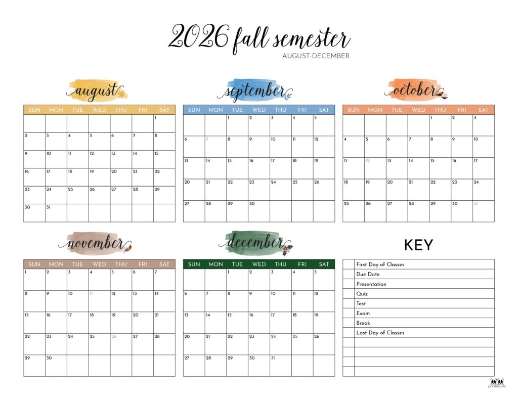 Printable-2026-Fall-Semester-Calendar-5-K