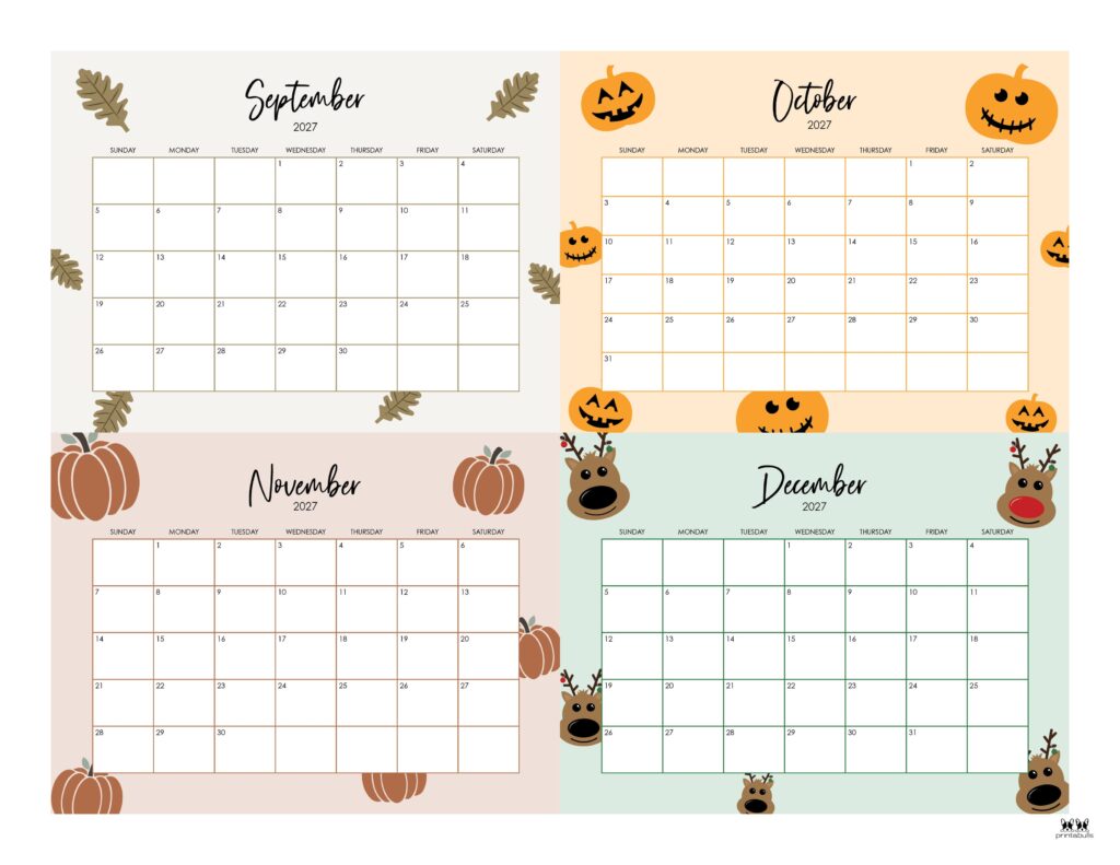 Printable-2027-Four-Month-Calendar-28