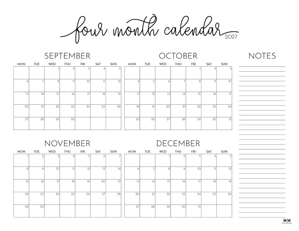 Printable-2027-Four-Month-Calendar-35