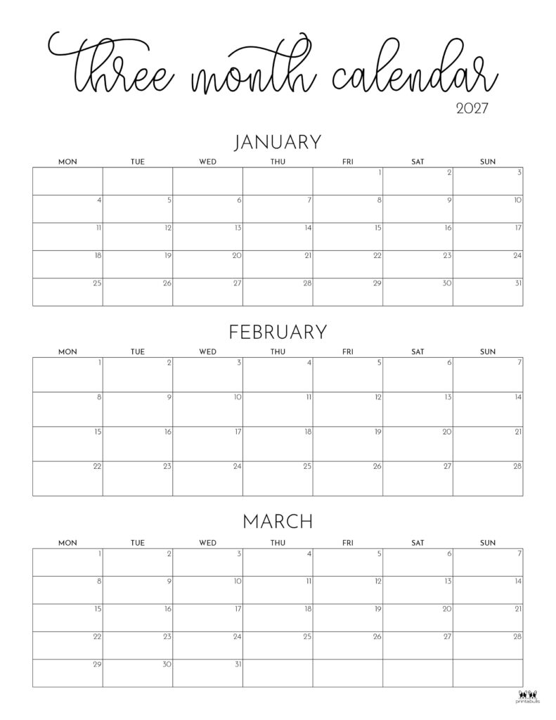 Printable-2027-Three-Month-Calendar-7