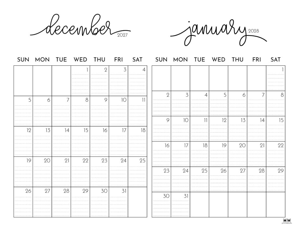 Printable-Two-Month-December-2027-January-2028-Calendars-51