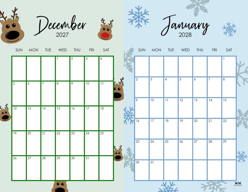 Printable-Two-Month-December-2027-January-2028-Calendars-8