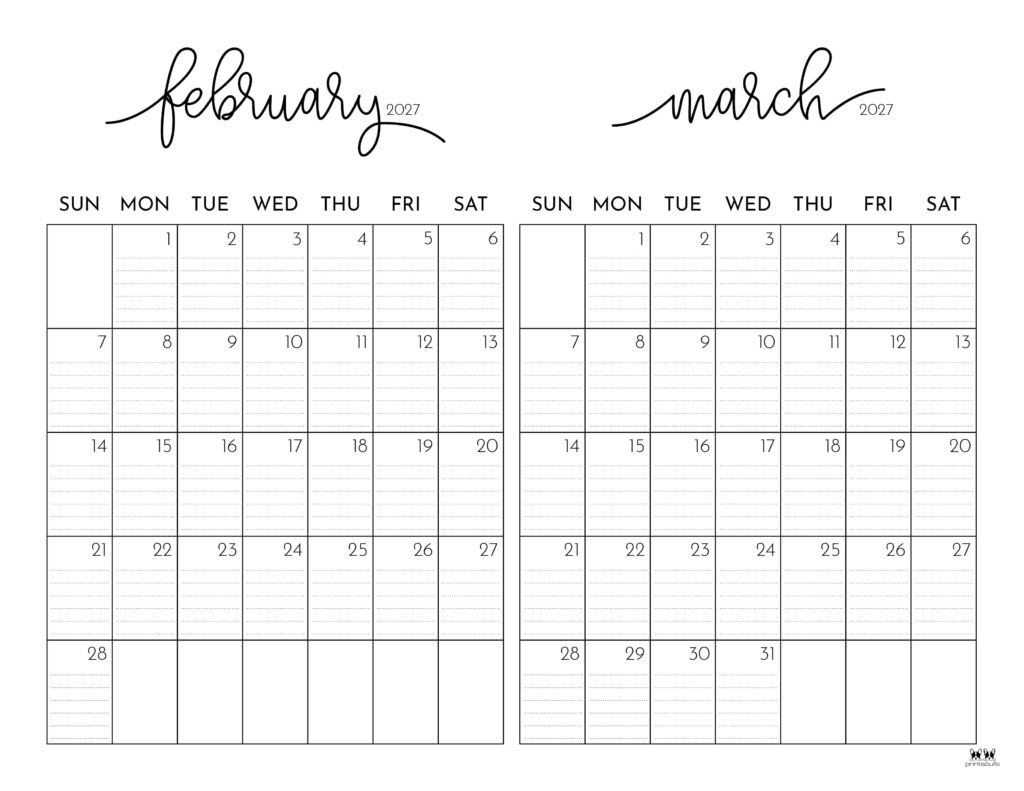 Printable-Two-Month-February-March-2027-Calendars-51