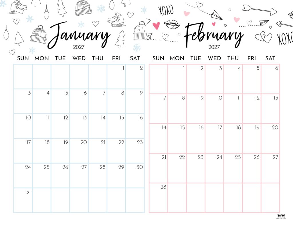 Printable-Two-Month-January-February-2027-Calendars-15