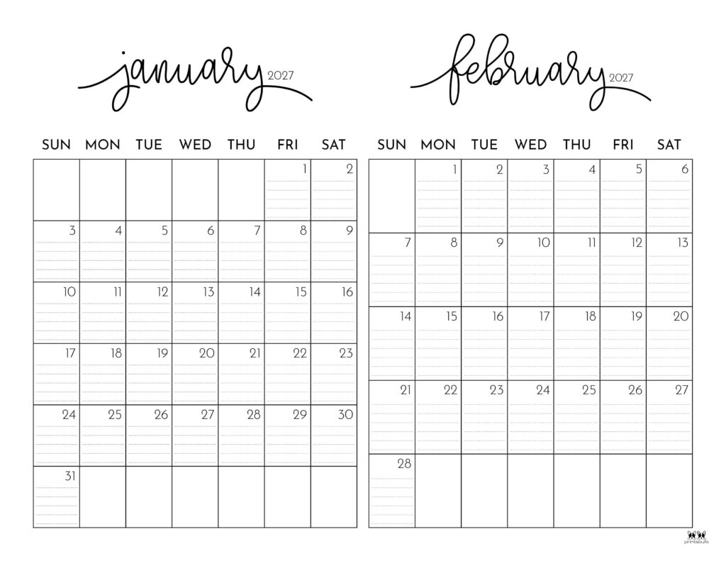 Printable-Two-Month-January-February-2027-Calendars-51