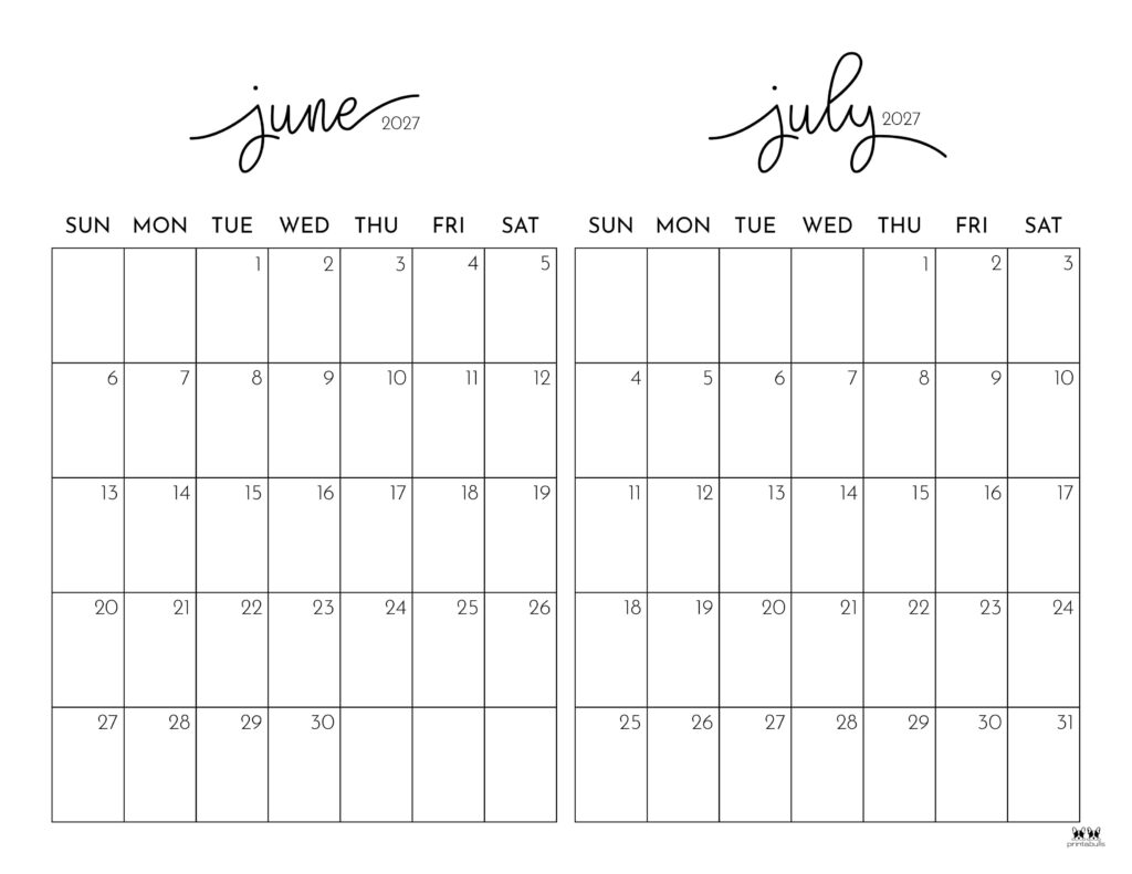 Printable-Two-Month-June-July-2027-Calendars-1