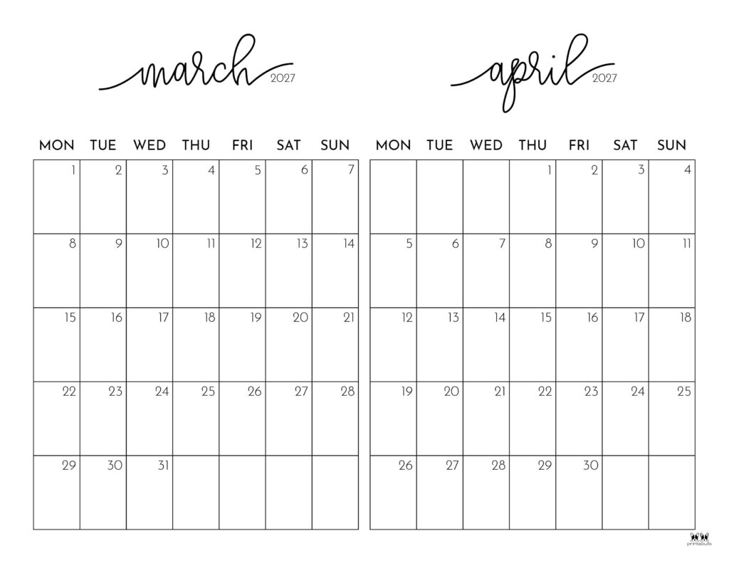 Printable-Two-Month-March-April-2027-Calendars-26