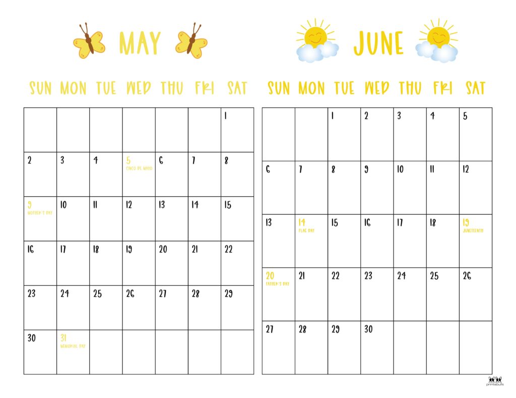 Printable-Two-Month-May-June-2027-Calendars-10