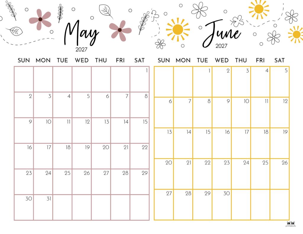 Printable-Two-Month-May-June-2027-Calendars-15